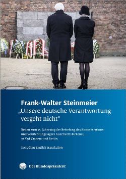 Bundespräsident Frank-Walter Steinmeier: "Unsere deutsche Verantwortung vergeht nicht" (Abb. Titel)